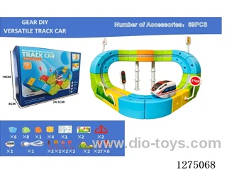 69PCS DIY Gear Transformable Track Car