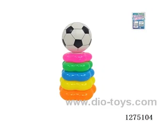 5-Layer Floral Rainbow Ring Toss (Soccer Ball)