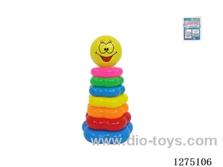 7-Layer Floral Rainbow Ring Toss (Smiley Face)