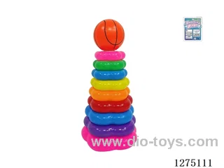 9-Layer Floral Rainbow Ring Toss (Basketball)