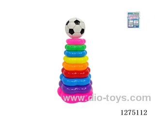 9-Layer Floral Rainbow Ring Toss (Soccer)