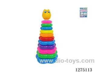 11-Layer Floral Rainbow Ring Toss (Woodpecker)