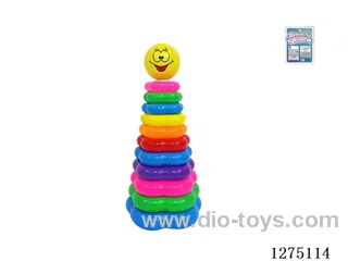 11-Layer Floral Rainbow Ring Toss (Smiley Face)