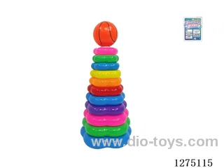 11-Layer Floral Rainbow Ring Toss (Basketball)