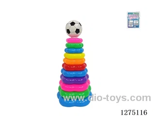 11-Layer Floral Rainbow Ring Toss (Soccer)