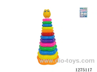13-Layer Floral Rainbow Ring Toss (Woodpecker)
