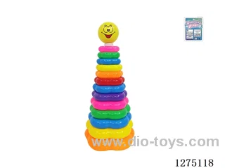 13-Layer Floral Rainbow Ring Toss (Smiley Face)