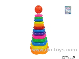 13-Layer Floral Rainbow Ring Toss (Basketball)