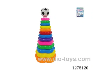 13-Layer Floral Rainbow Ring Toss (Soccer)