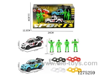 2PCS pull back car + Racer + Tires