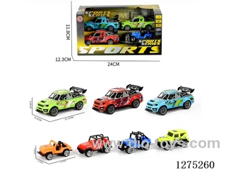 pull back car + free wheel car