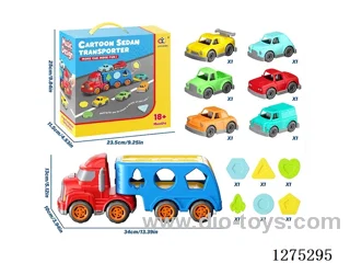 Free wheel tractor W L/M/6 free wheel cars + 6 blocks included battery