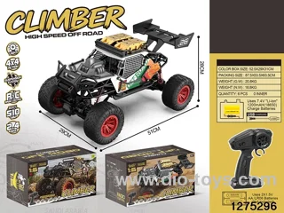 1:6 rc alloy climbing car with light，include battery