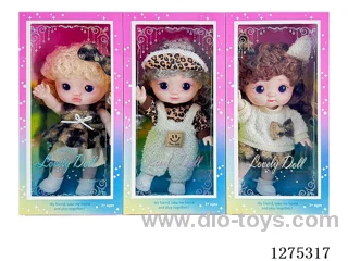 8 inch doll 3 mixed