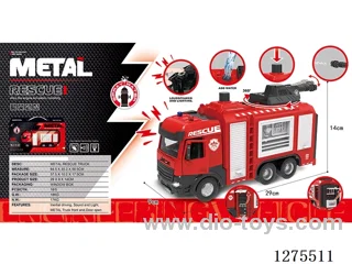 Alloy Inertia Fire Engine with Water Cannon W L/M