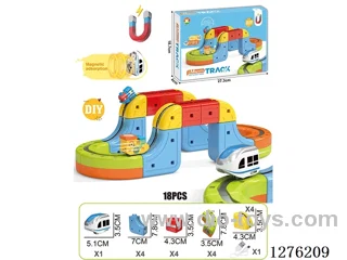 18PCS DIY Magnetic Levitation Track included battery