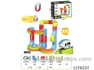 48PCS DIY Magnetic Levitation Track included battery