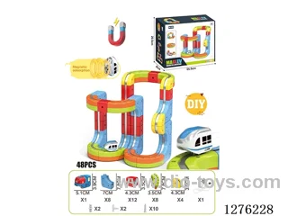 48PCS DIY Magnetic Levitation Track included battery