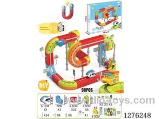 98PCS DIY Magnetic Levitation Track included battery