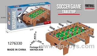 Wooden soccer table in color box