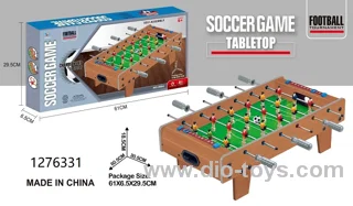 Wooden soccer table in color box