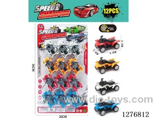 12PCS pull back toys