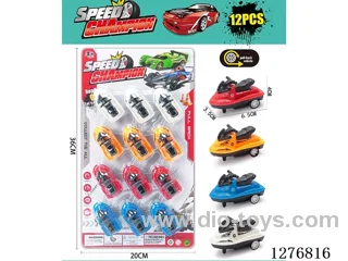 12PCS pull back toys