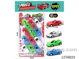 12PCS pull back toys