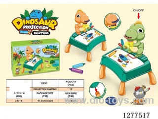 Dinosaur Projection Drawing Board with Table and Legs