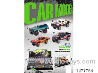 free wheel alloy car 18PCS