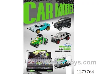 free wheel alloy car 18PCS