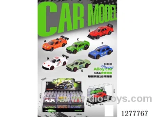 free wheel alloy car 18PCS