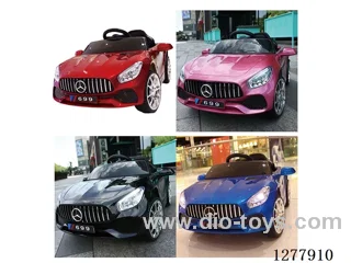 Painted Electric Kids' Car + Single-Wheel Drive + Music & Early Learning + Remote Control + 6V 4 Battery