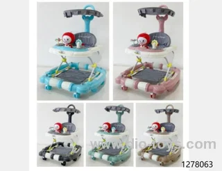 baby walker with music/light，5 colors