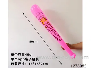 Inflatable Toys - 80cm Pink Baseball Bat