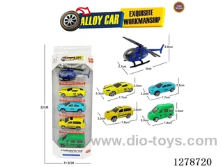 Free Wheel Alloy: 1 Airplane and 4 City Vehicles