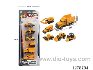 free wheel alloy car 6PCS