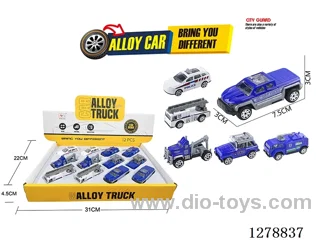 free wheel alloy car 12PCS