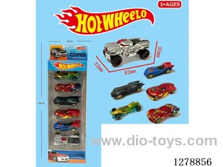 free wheel alloy car 6PCS