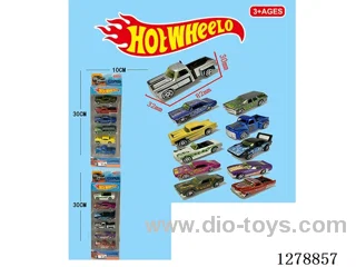 free wheel alloy car 6PCS 12 styles