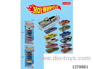 free wheel alloy car 6PCS 12 styles