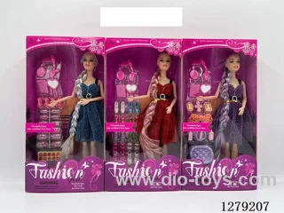 11.5-inch Solid-Body 9-Joint Long-Ponytail Doll