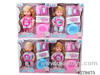 11inch vinyl head doll with 4 IC set