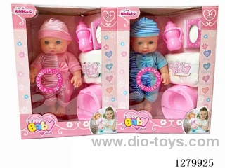 13inch vinyl doll (2 styles) set