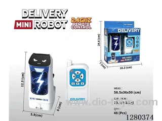 2.4G RC Mini Delivery Robot (White) W L/M/Multi-Directional Movement, Battery Included