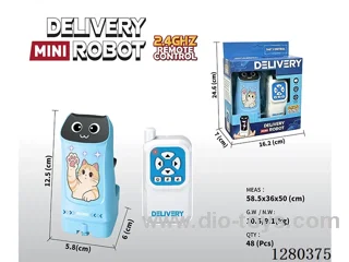 2.4G RC Mini Delivery Robot (Blue) W L/M/Multi-Directional Movement, Battery Included