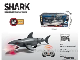 2.4G RC Shark (Black) (With Spray/Sound Features) (Battery Not Included)