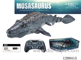 2.4G RC Mosasaurus (Gray) with Water Spray Function, Battery Included