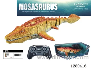 2.4G RC Mosasaurus (Orange) with Water Spray Function, Battery Included