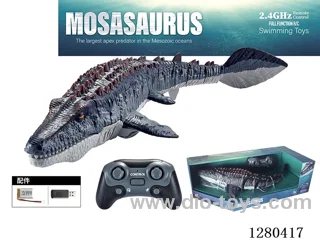 2.4G RC Mosasaurus (Black) with Water Spray Function, Battery Included